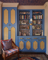 Faux Bois Wallpaper - Denim