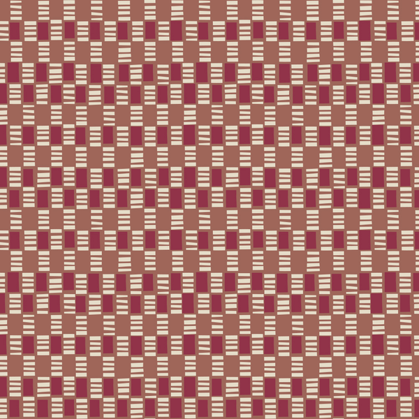 TYPE II Bauhausey Wallpaper - Red Hot