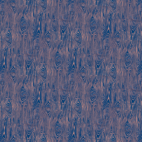 TYPE II Faux Bois Wallpaper - Denim