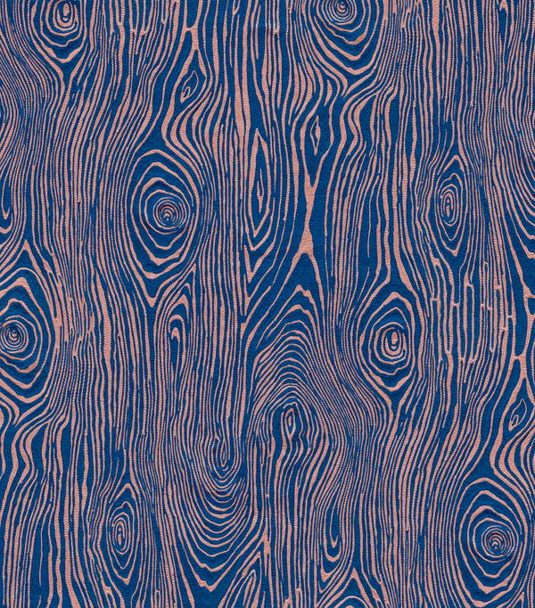 TYPE II Faux Bois Wallpaper - Denim