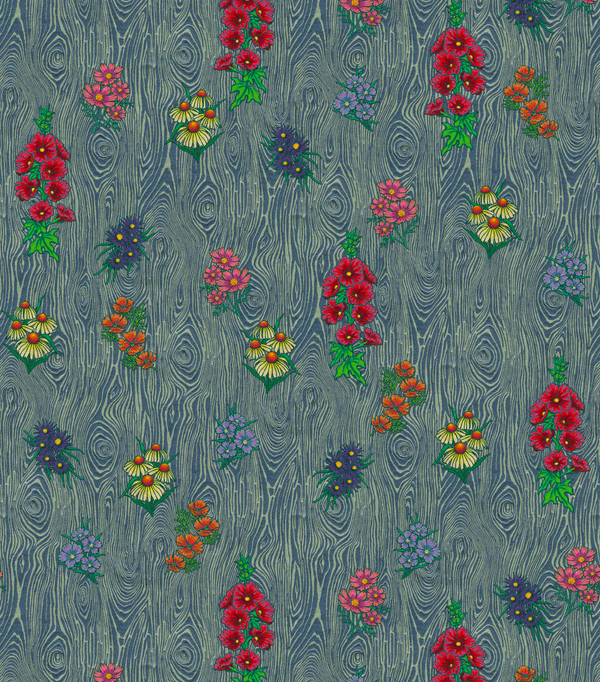 Flora Wallpaper - Skye