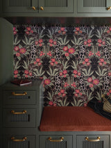 Ocelot Lantana Wallpaper - Fuchsia