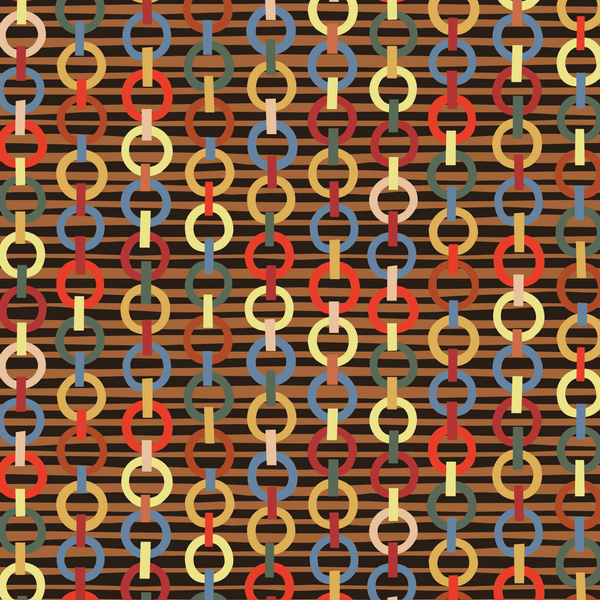 TYPE II Paper Chain Wallpaper - Multi