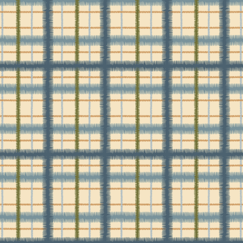 Squiggle Tartan Grand Wallpaper - Field