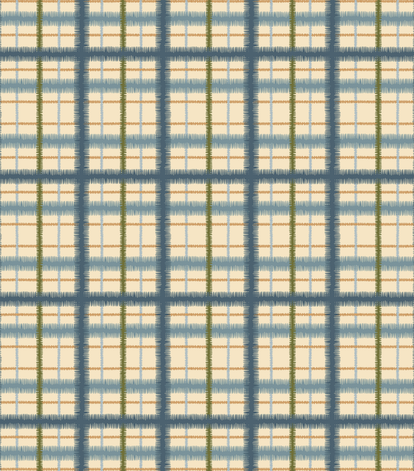 Squiggle Tartan Wallpaper- Field