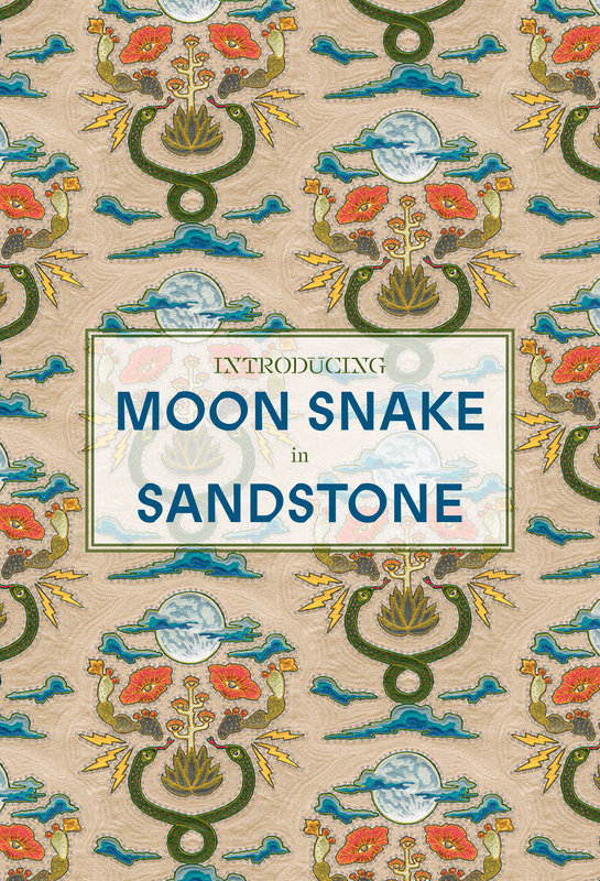 counterpart studios moon snake sandstone fabric and wallpaper