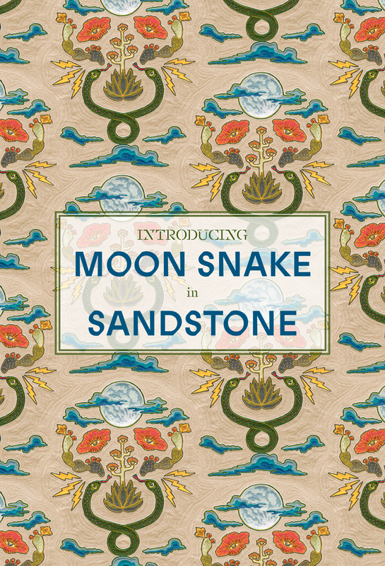 counterpart studios moon snake sandstone fabric and wallpaper