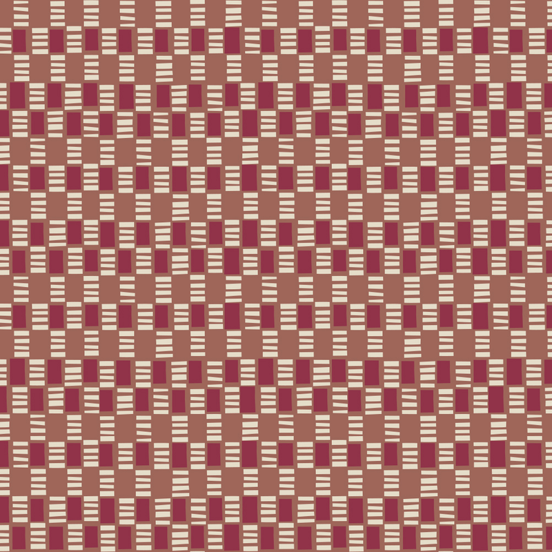Bauhausey Fabric - Red Hot