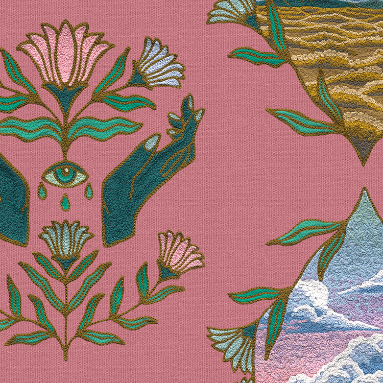 Dreamland Fabric - Mauve