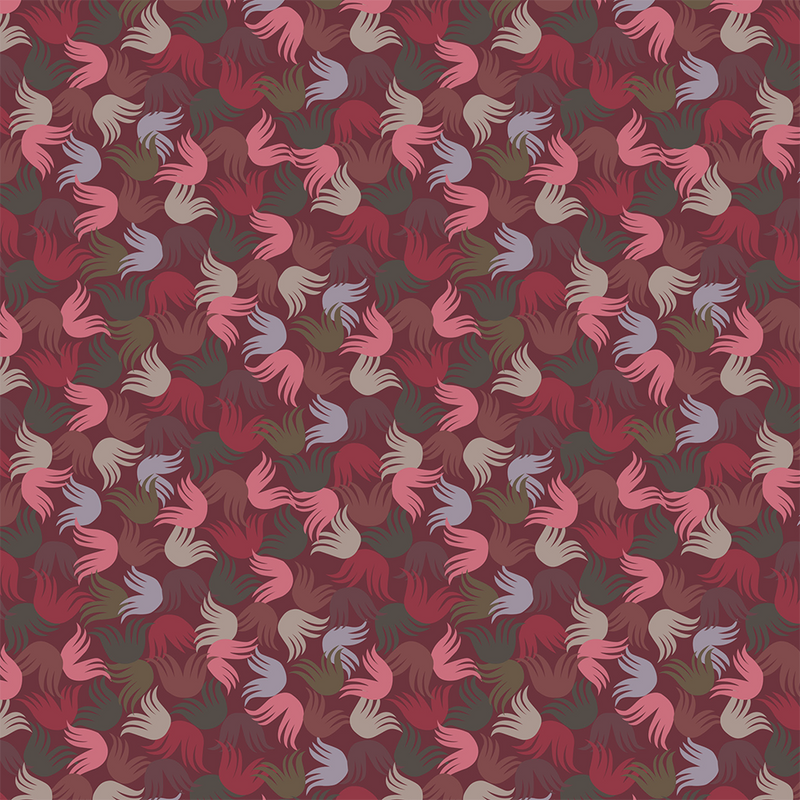 Floofs Fabric - Berry