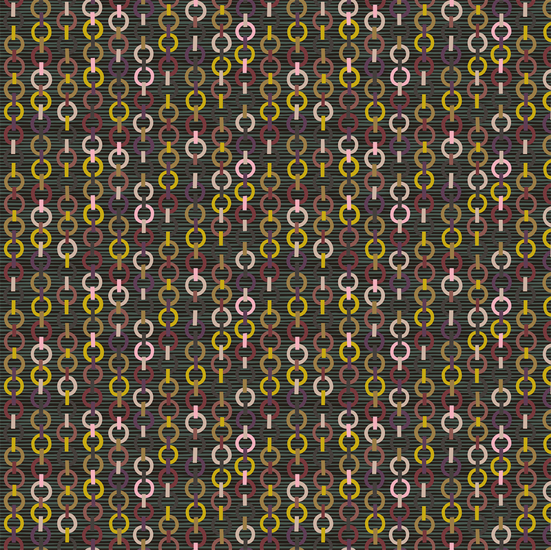 Paper Chain Fabric - Evergreen