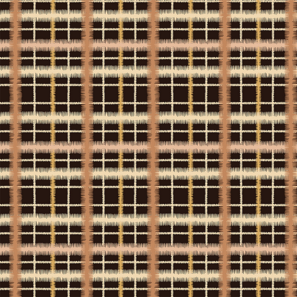 Squiggle Tartan Grand Wallpaper - Sunkissed