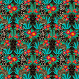 Ocelot Lantana Wallpaper - Scarlet