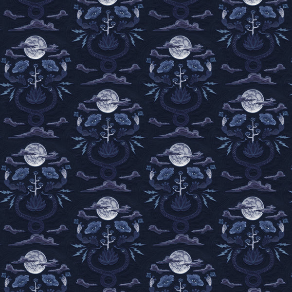 Moon Snake Fabric- Moonlight