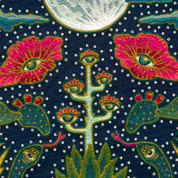 Moon Snake Rhinestone Wallpaper - Nocturnal